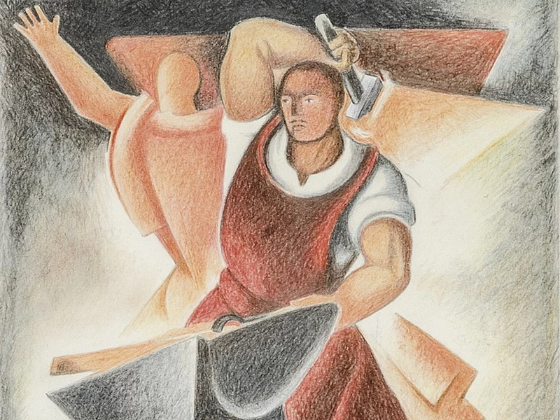 1893-Silvio Canevari - Il fabbro di Predappio, 1935
